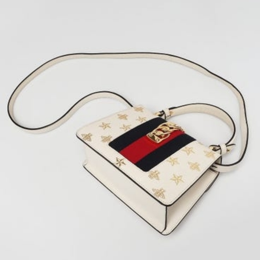 Gucci Sylvie Bee Star MiniTop Handle Bag - Picture 2 of 8